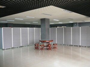 諾迪士廠家訂做展覽廳活動(dòng)屏風(fēng)展板可折疊雙面展風(fēng)展板畫室展板